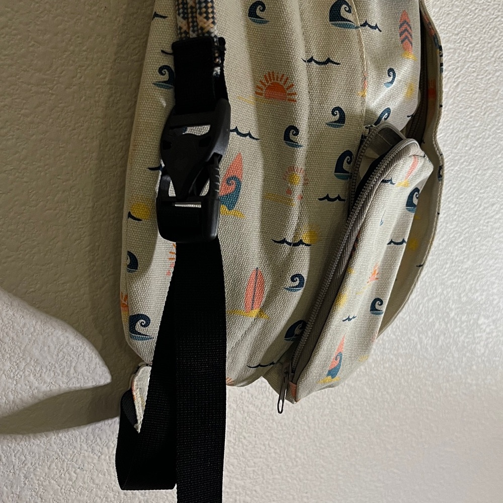 Kavu Cream Sling Bag with Surfboard Print - Picture 6 of 11